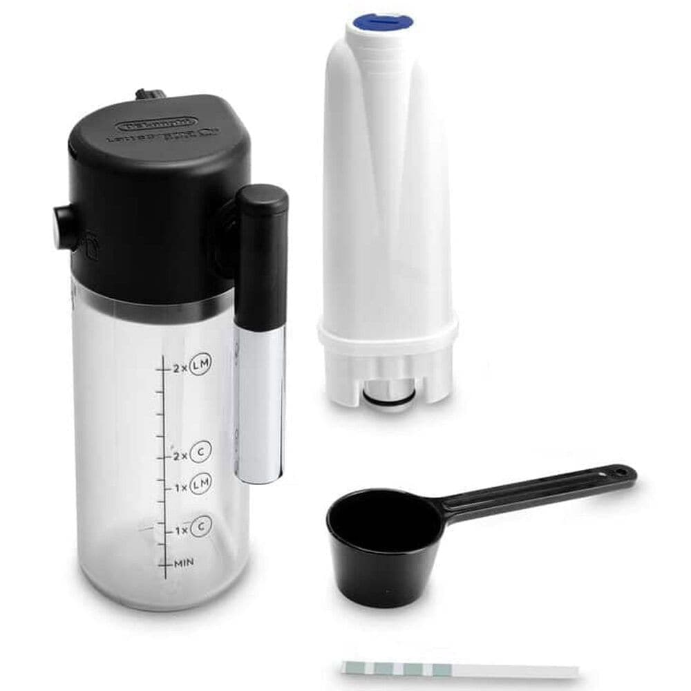 DeLonghi Magnifica Evo 61 Oz Espresso Machine with Frother in Silver Black, , large