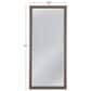 Bassett Mirror Company Juniper Floor Mirror in Silver, , large