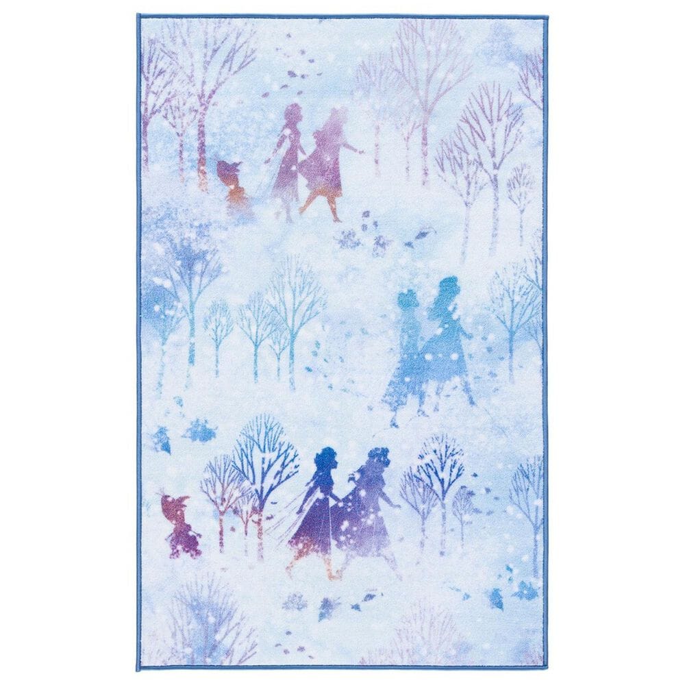 Safavieh Disney Frozen 2 Believe 3"3" x 5"3" Light Blue and Purple Kids Rug, , large