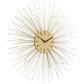Maple and Jade 19" Metal Wall Clock in Gold, , large