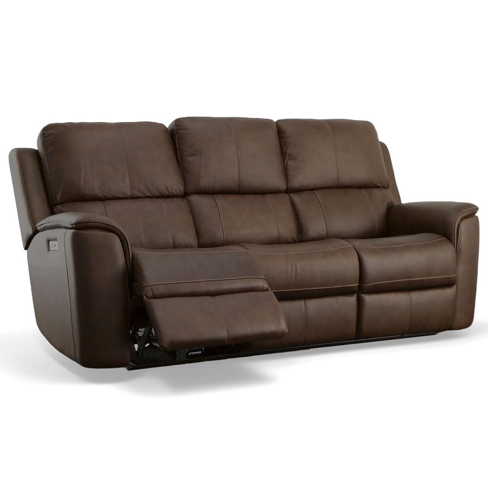 Flexsteel Henry 3-Piece Power Reclining Living Room Set in Burnt Umber, , large