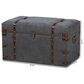 Baxton Studio Palma Storage Trunk Ottoman in Grey, , large