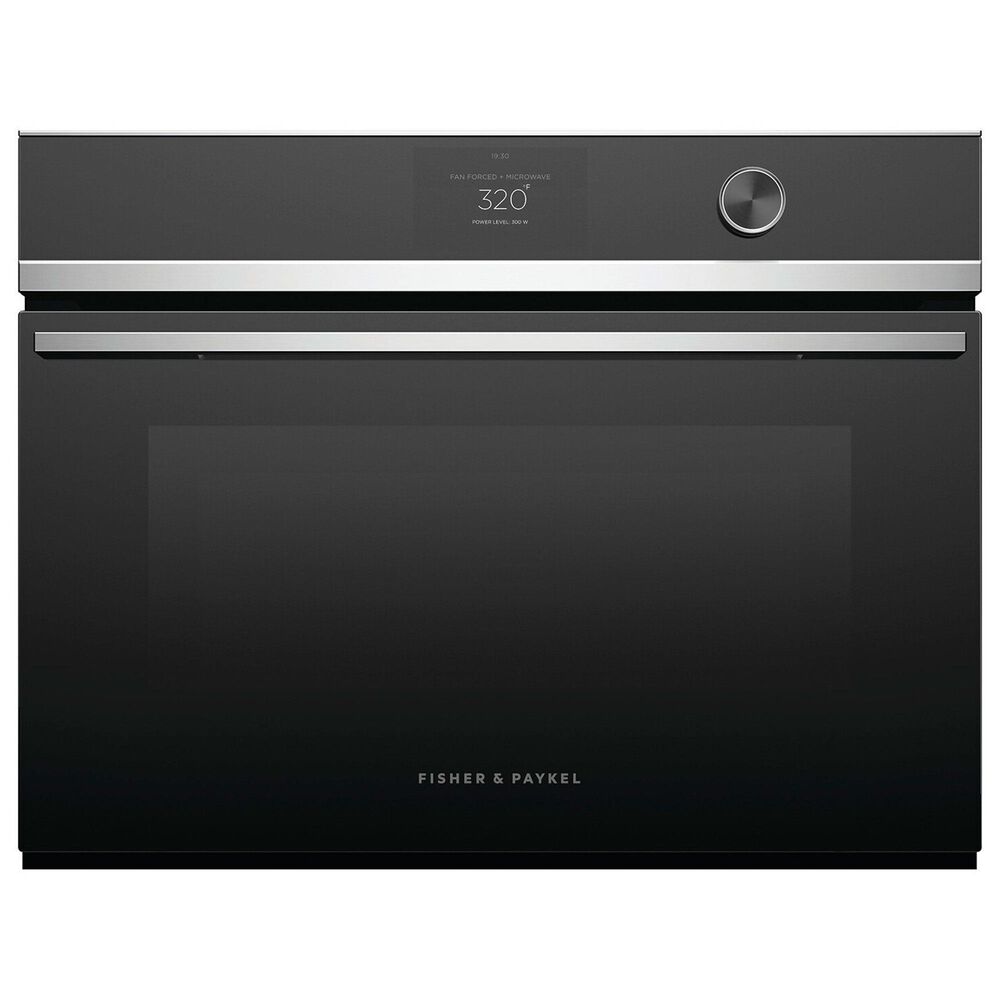 Fisher & Paykel 24 Single Electric Wall Oven with 22-Function and Convection in Black and Stainless Steel, , large