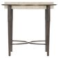 Bernhardt Barclay Round Chairside Table in Antique Pewter, , large