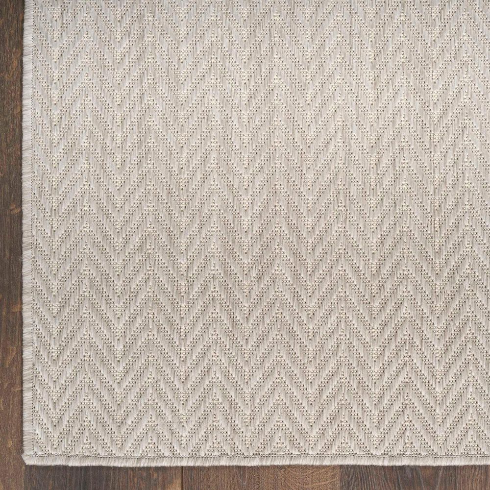Nourison Horizon HOZ02 Grey 5&#39; x 7&#39; Indoor/Outdoor Area Rug, , large