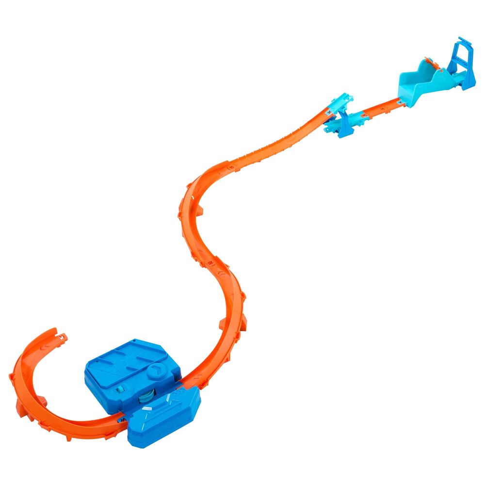 Hot Wheels Track Creator Boosted Jump Speedway Set with Toy Car and Motorized Booster in Multicolor, , large