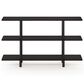 HOMLUX Turn-N-Tube 3-Tier Wide Display Shelf in Espresso and Black, , large