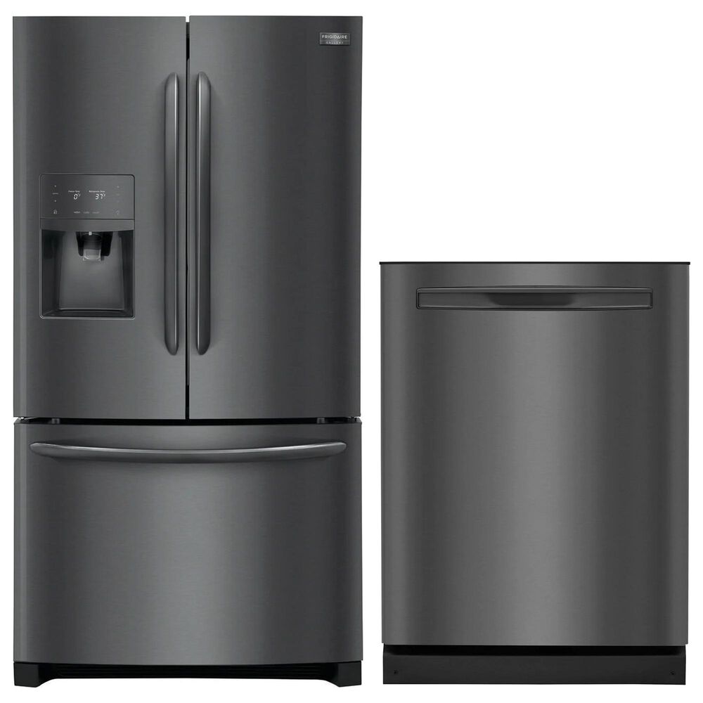 Frigidaire Gallery 2-Piece Kitchen Package with French Door Refrigerator - Black Stainless Steel, , large