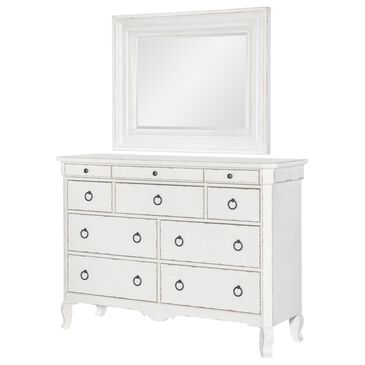 Legacy Classic Vintage Market 10-Drawer Dresser and Mirror in Picket Fence, , large