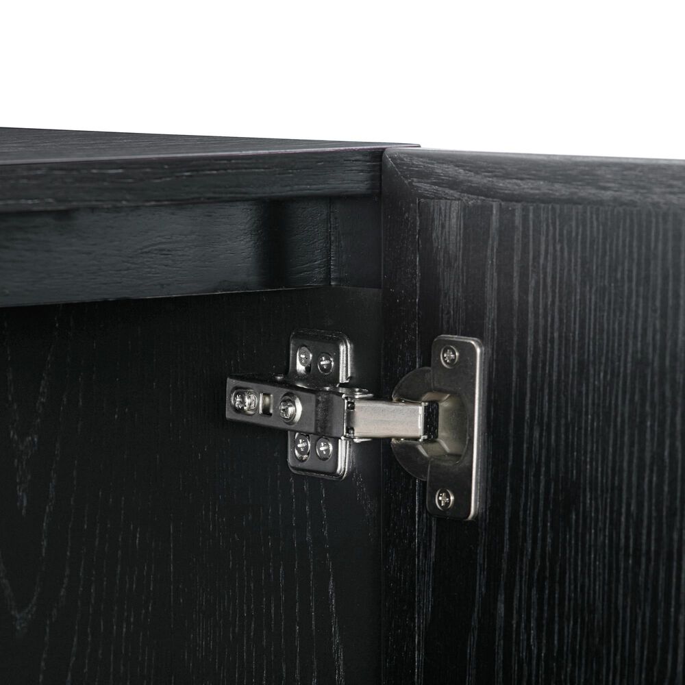 Blue River Holland 4-Door Sideboard in Black Brushed, , large