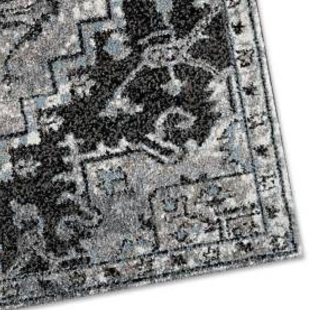 Amer Rugs Alexandria 2&#39; x 6&#39; Ivory and Gray Runner, , large