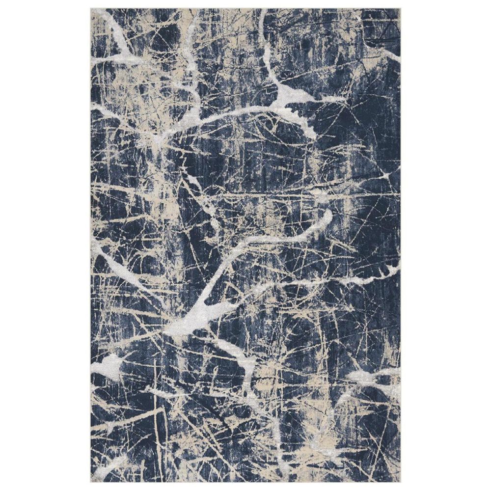 Nourison Heritage KI356 8" x 10"5" Beige and Blue Area Rug, , large