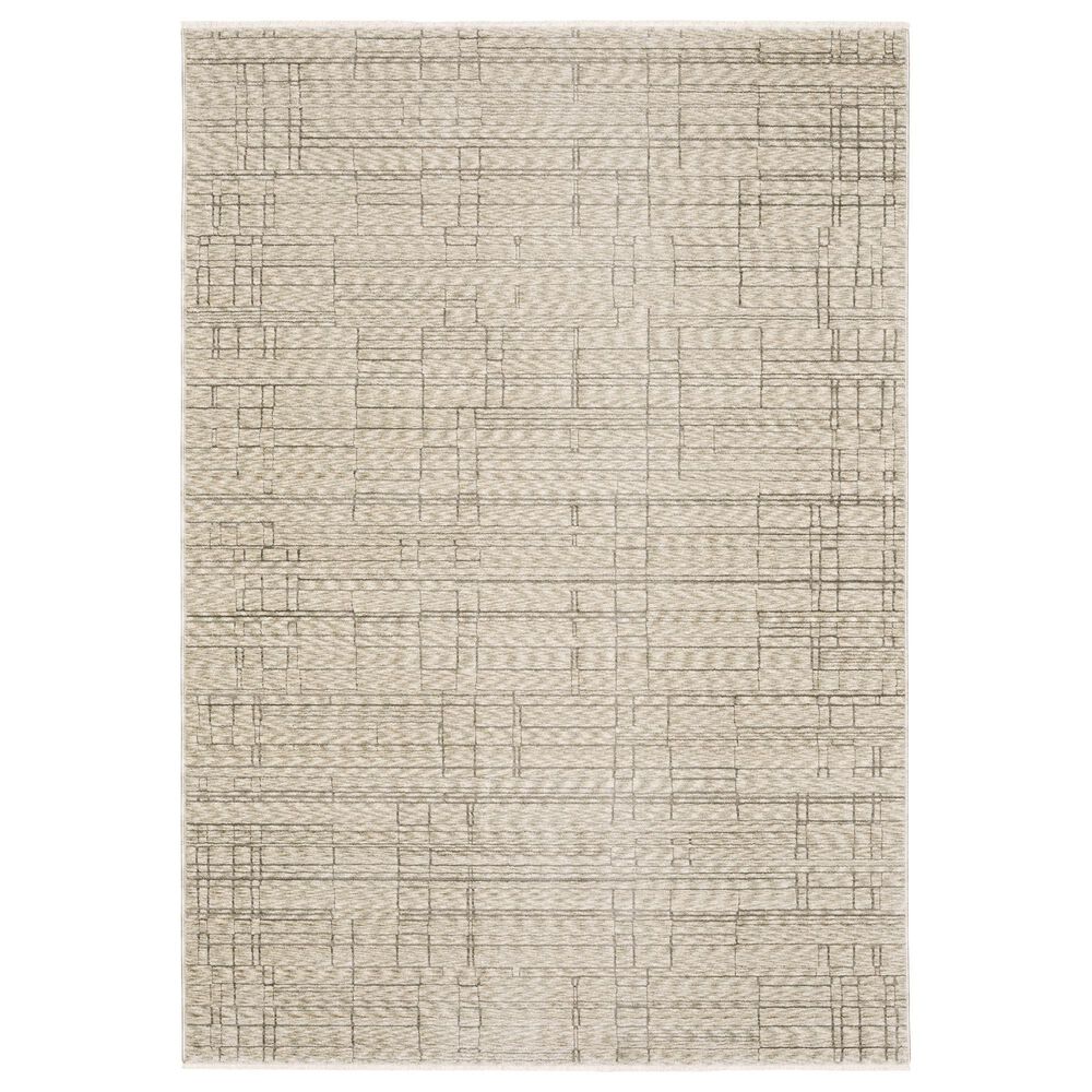 Oriental Weavers Capella Beige and Brown 6"7" x 9"6" Area Rug, , large