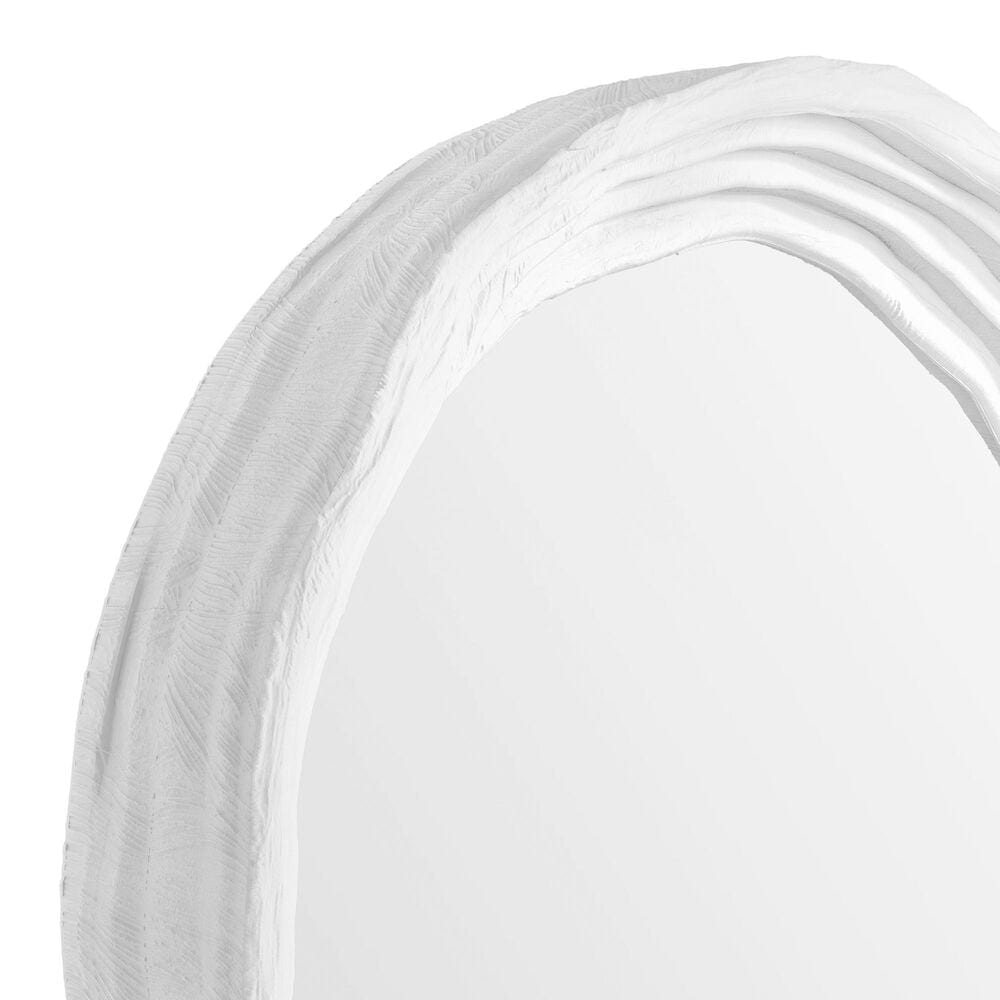 James Martin Terra 30&quot; Round Mirror in Limestone, , large