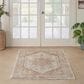 Nourison Sahar 9"3" x 12"7" Ivory and Rust Area Rug, , large