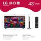LG 43" Class UA7700 Series 4K Ultra HD in Black - Smart TV, , large