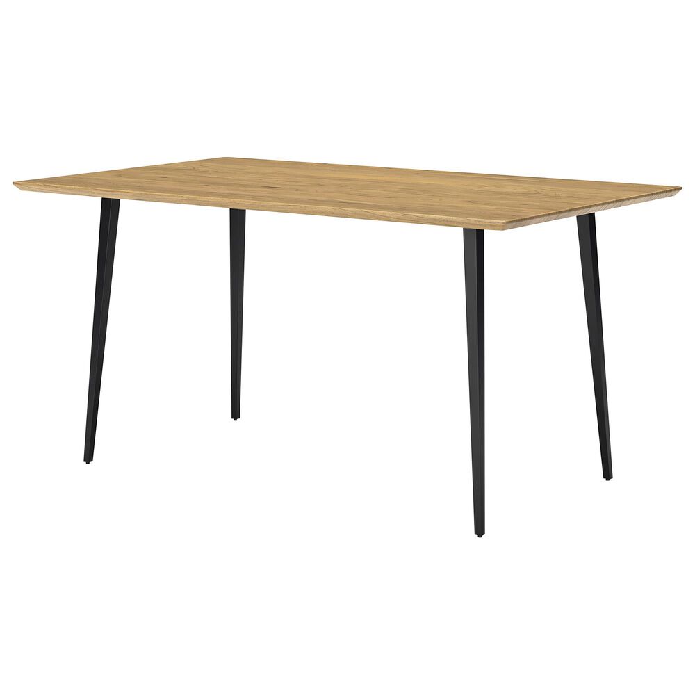 Ashley Gretlynn Rectangular Dining Table in Light Natural and Matte Black - Table Only, , large