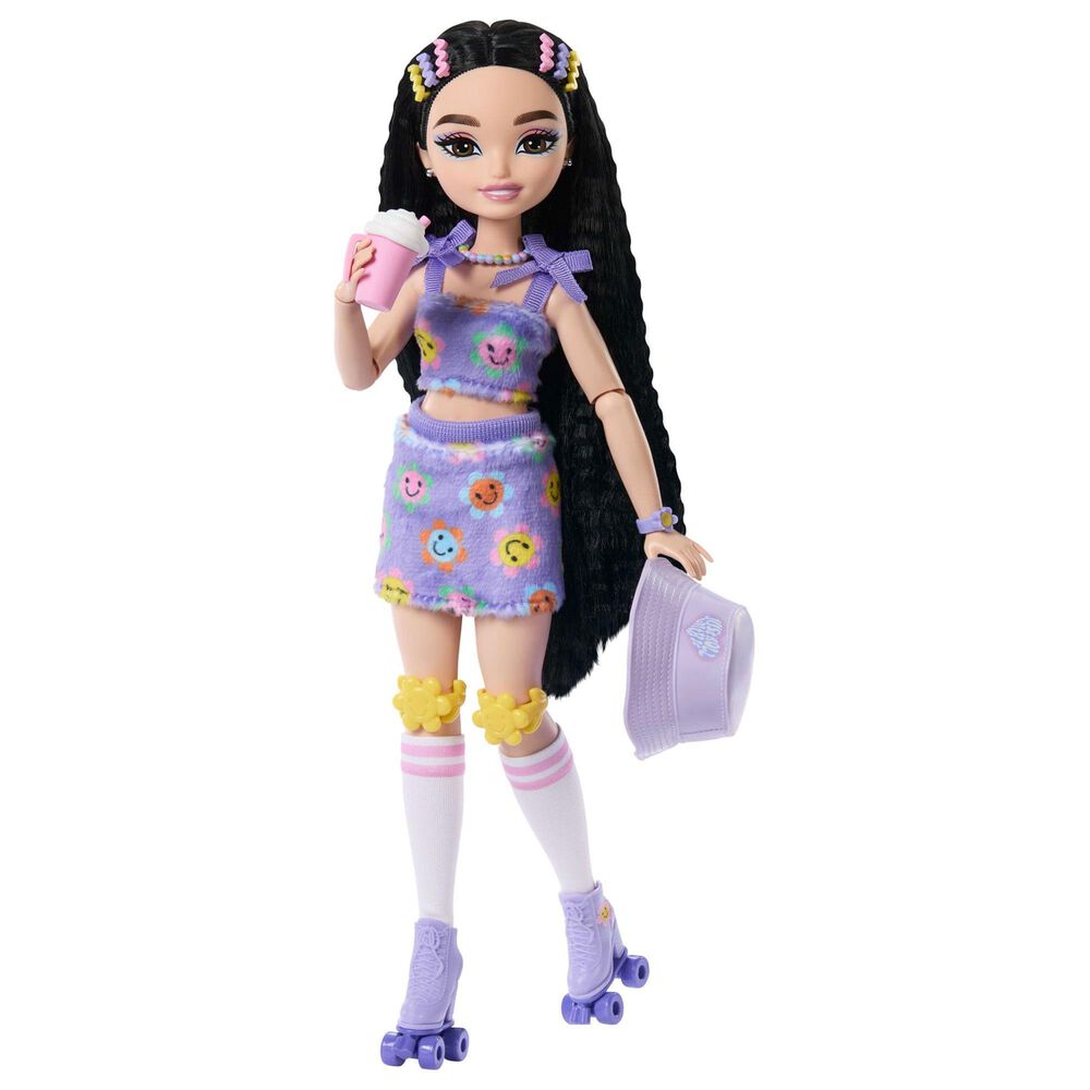 Barbie Renee Skater Doll with Accessories in Purple, White, Pink and Black, , large