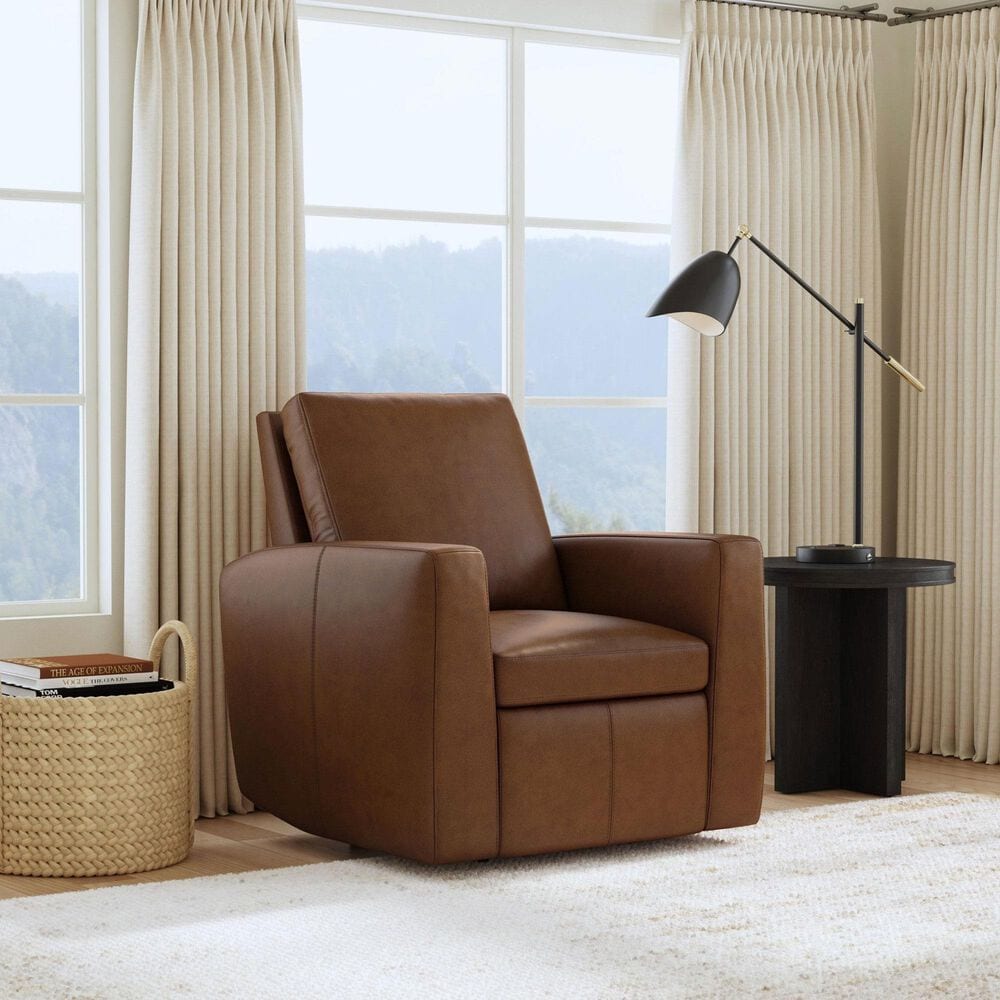 Flexsteel Aria Leather Power Recliner in Sedona, , large