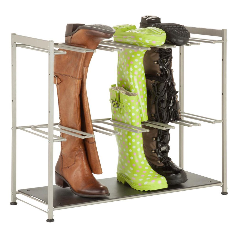 Honey Can Do 6-Pair Boot Rack in Silver, , large