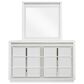 Millenium Chalanna 6-Drawer Dresser and Mirror in White, , large