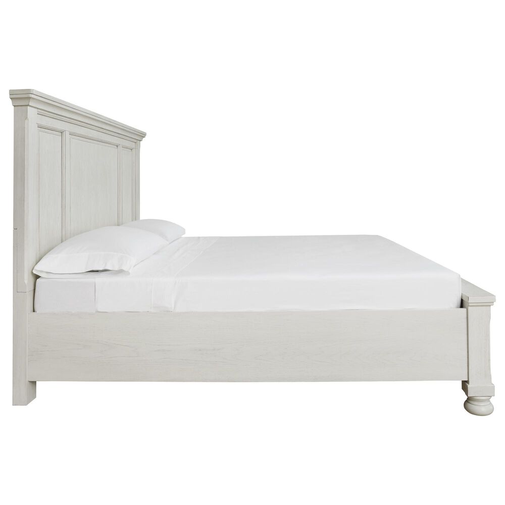 Ashley Robbinsdale Queen Panel Storage Bed in Antique White, , large