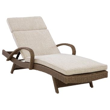 Ashley Laguna Heights Patio Chaise Lounge with Cushion in Beige, , large