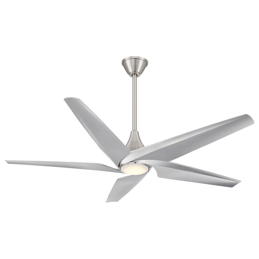 Minka-Aire Switch 60" 5-Blade LED Smart Dual Mount Ceiling Fan in Brushed Nickel, , large