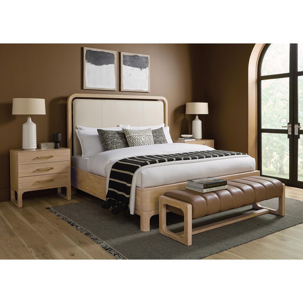 Hooker Furniture Banyon Bay 3-Drawer Nightstand in Desert Oak, , large