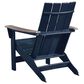 Ashley East Beach Patio Adirondack Chair in Navy Blue and Driftwood, , large