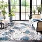 Safavieh Cabana CBN674B 9" x 12" Beige and Blue Indoor/Outdoor Area Performance Rug, , large