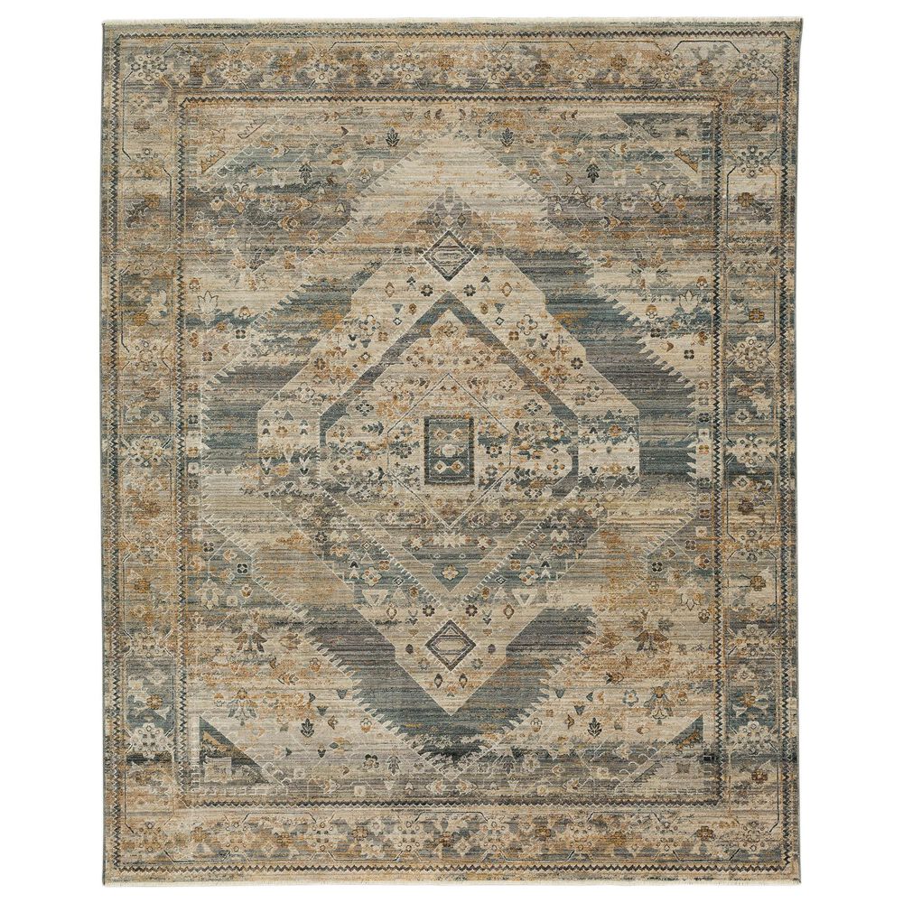 Karastan Echo Gamin 5" x 7"10" Grey Area Rug, , large