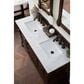 James Martin Vanities Brookfield 60" Double Bathroom Vanity in Burnished Mahogany with 3 cm Carrara White Marble Top and Rectangle Sinks, , large