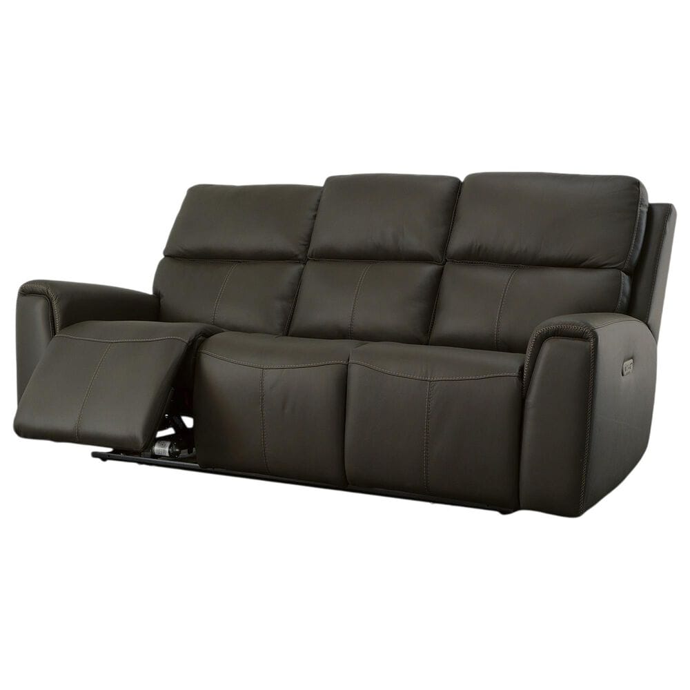 Flexsteel Jarvis Power Reclining Sofa with Headrests in Mica, , large
