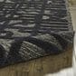 Feizy Norah 6062L 7"9" x 9"9" Black and Dark Gray Area Rug, , large
