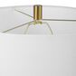 Uttermost Table Lamp in Gloss White and Antique Gold, , large