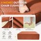 Sunwell Garden 24" Outdoor Seat and Back Cushion Set in Orange (Set of 3), , large