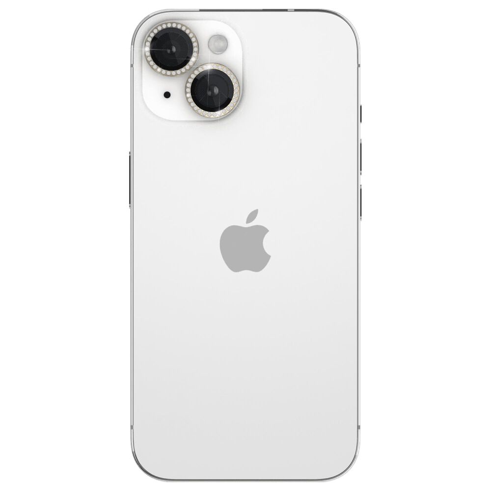 Kate Spade Kate Spade Aluminum Ring Lens Protector Set for Apple iPhone 15 / iPhone 15 Plus in Stone Gold, , large
