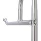 Household Essentials Rolling Laundry Cart with Basket in Silver, , large