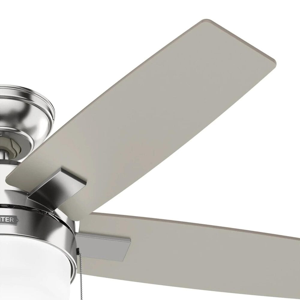 Hunter Anisten 44" Indoor Ceiling Fan with LED Light in Brushed Nickel, , large