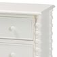 Baxton Studio Malinda 2-Drawer End Table with Spindle Legs in White, , large