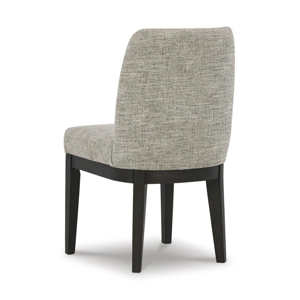 Millenium Burkhaus Side Chair with Beige and Brown Cushion in Dark Brown, , large