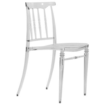 Leisuremod Lucite Dining Side Chair in Clear, , large