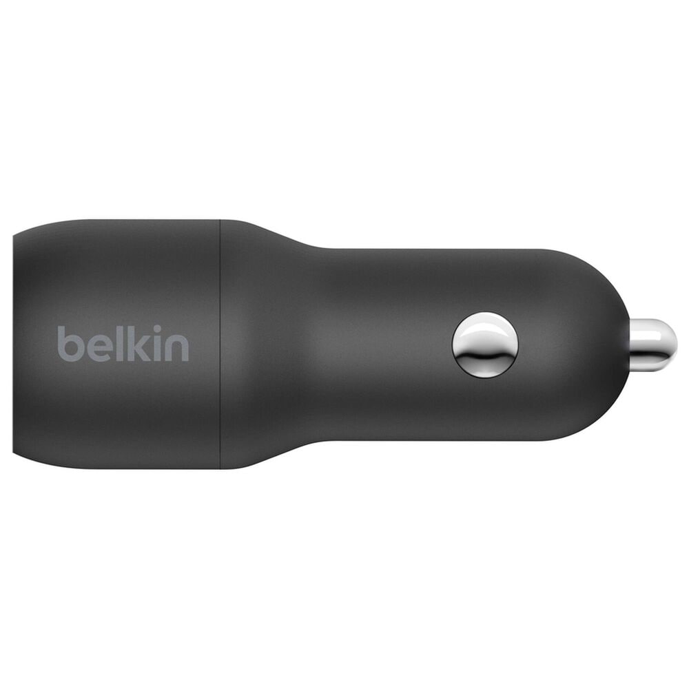 Belkin BoostCharge 24W Dual USB-A Car Charger in Black, , large