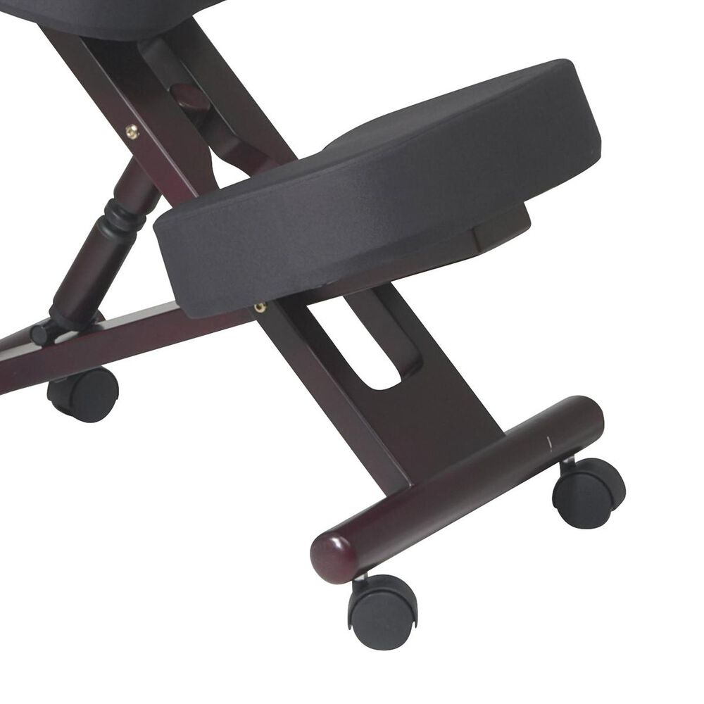 OSP Home KC Series Ergonomically Designed Knee Chair in Coal Nebraska