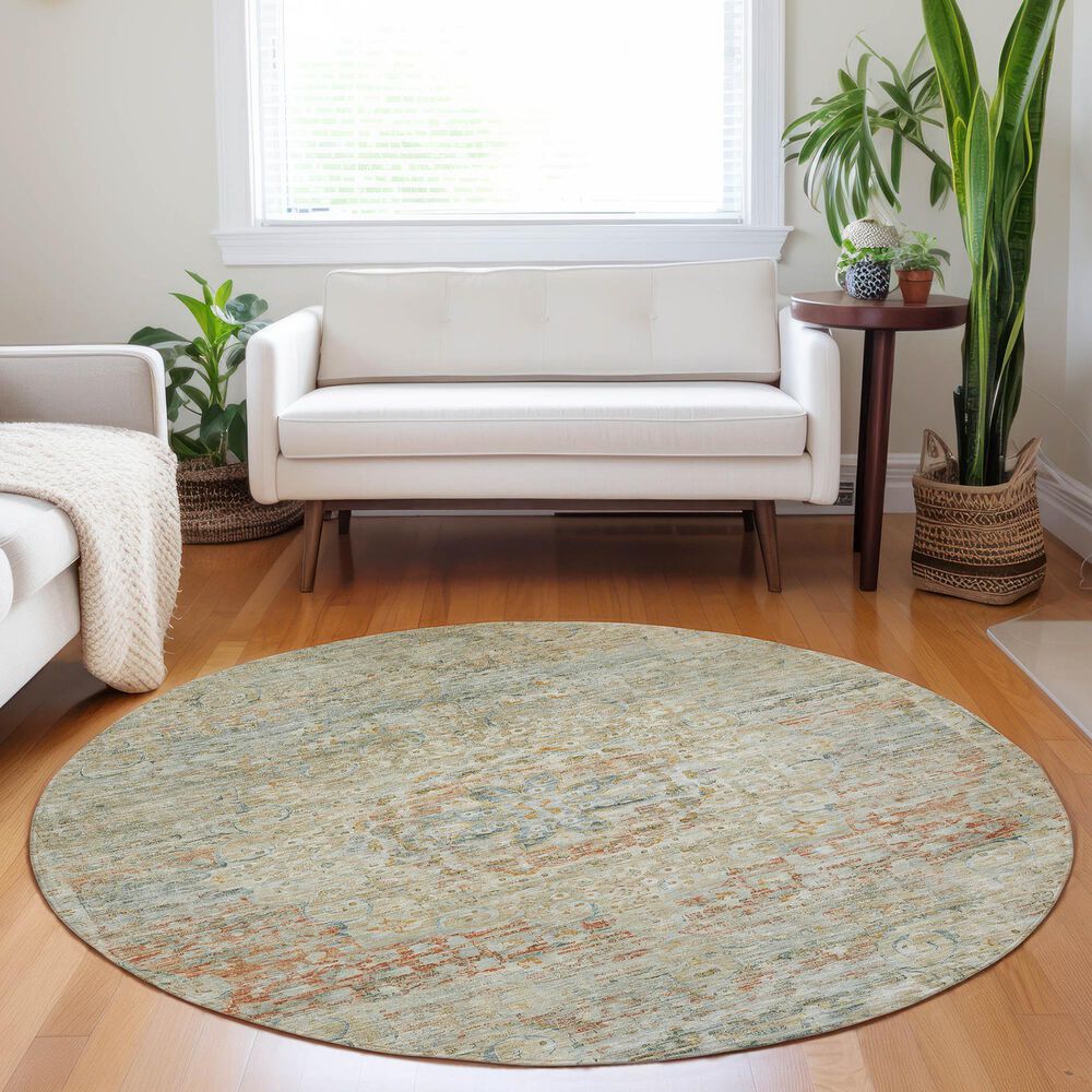 Dalyn Rug Company Tabrook TB1 Tan 8&#39; Round Area Rug, , large