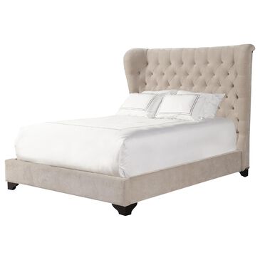 Simeon Collection Chloe Queen Upholstered Bed in Meringue, , large