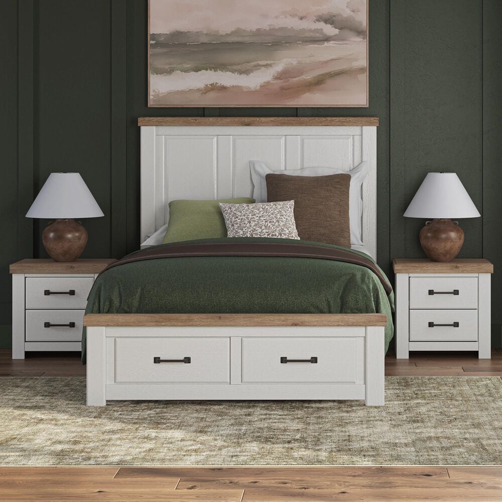 Ashley Savonport Queen Storage Bed with 2 Nightstands, , large