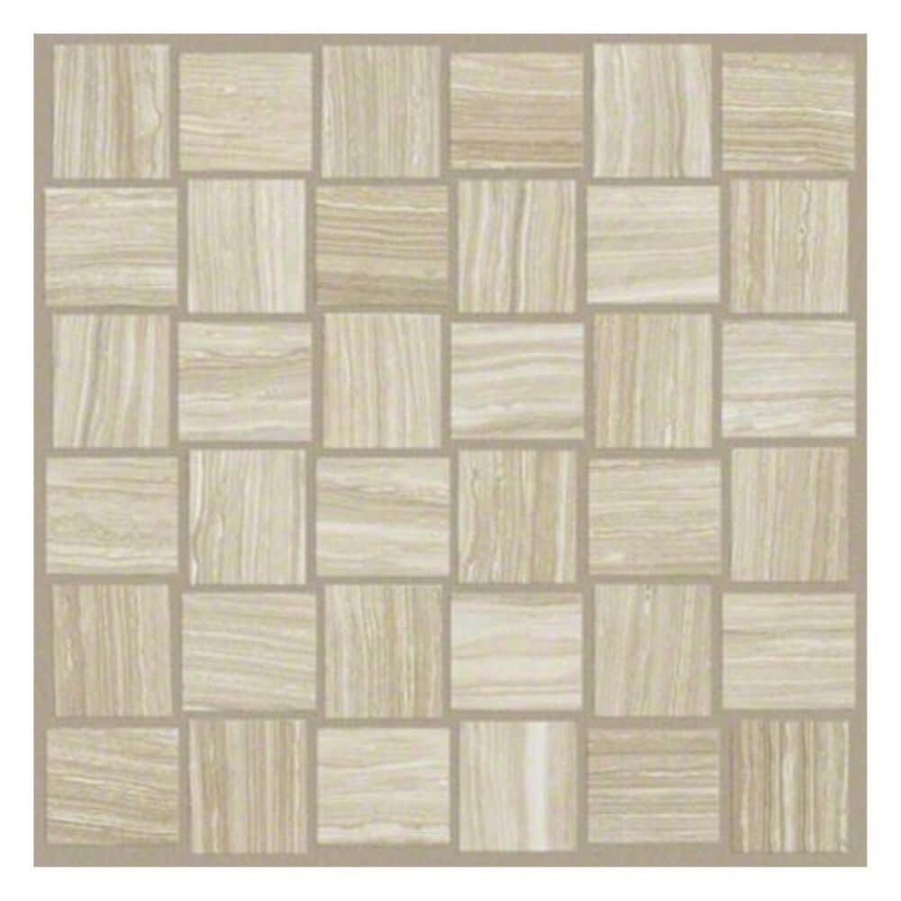 Shaw Rockwood Plank Drift 12" x 12" Porcelain Mosaic Sheet, , large