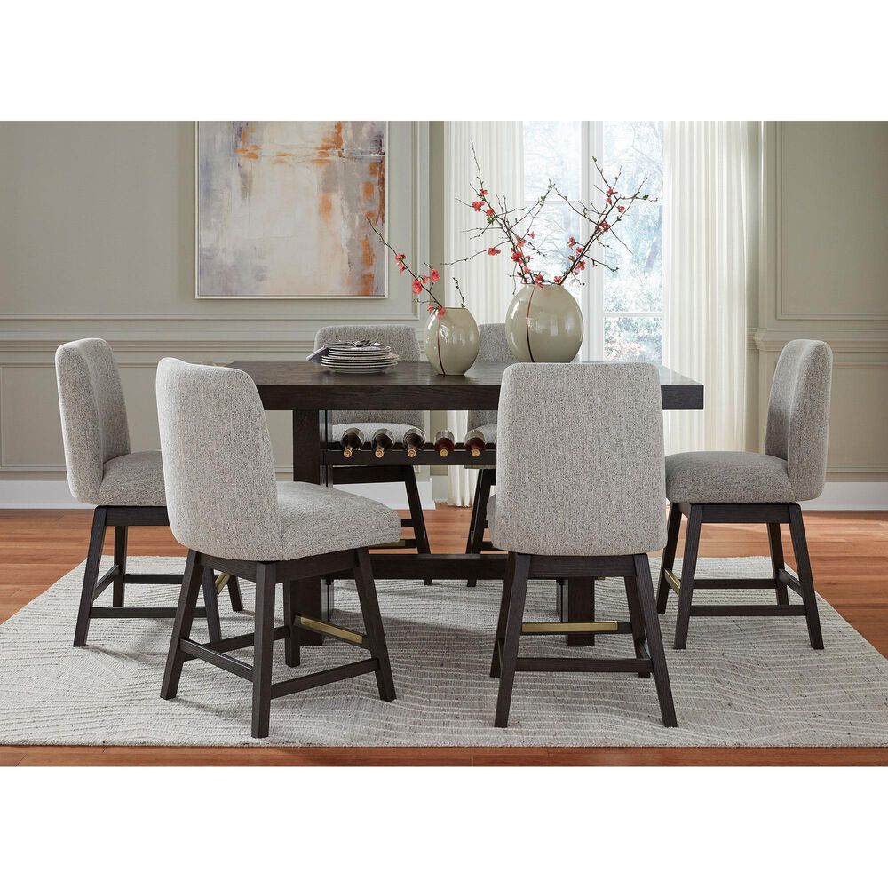 Millenium Burkhaus Rectangular Counter Dining Table in Brown Oak - Table Only, , large